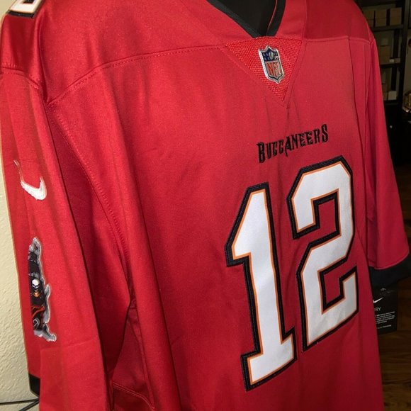Tampa Bay Buccaneers Tom Brady Authentic Nike Vapor On Field Red Jersey L NWT - Picture 3 of 10